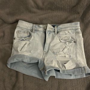 Aeropostale jean shorts high rise midi size 8